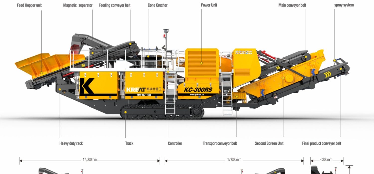 Tracks mobile cone crushing KC-300RS