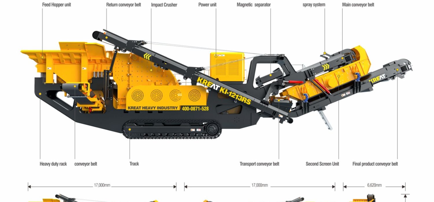 Tracks mobil impact crushing KI-1213RS